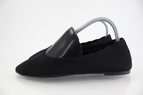 Skechers Women's Cleo Bewitch Flats Size 9 Black Knit Comfy Slip On Shoe Casual - Picture 5 of 11